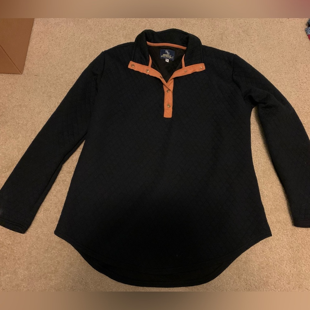 Simply southern dark navy blue pull over
